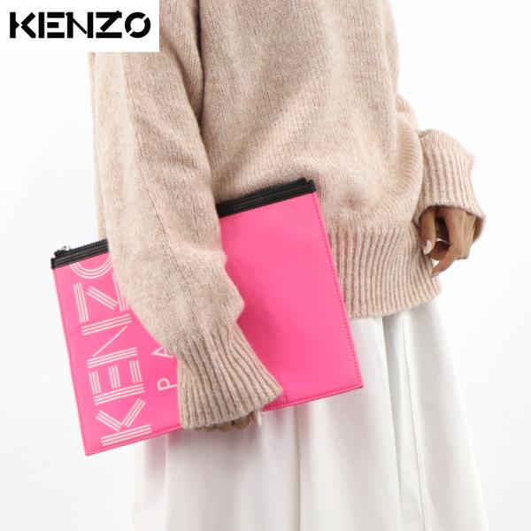 ケンゾー KENZO クラッチバッグ F855PM202F24 26 レディース ピンク ポーチ ス...