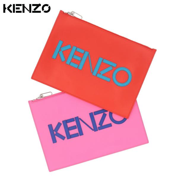 ケンゾー KENZO クラッチバッグ F855PM502L46 レディース レッド ピンク スリム ...