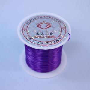 水晶の糸(紫色) // ブレスレット用ゴム｜eastgate