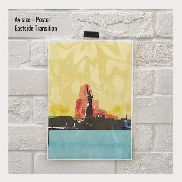 A4 ポスター 「 ニューヨーク Ambivalent no.3 自由の女神 ディスタンス 」 イン...