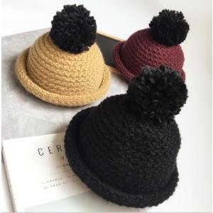 ●セール中●子供　ニット帽　韓国風　冬 帽子　厚手　毛糸　ハット　可愛い