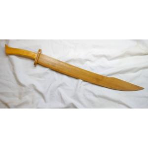 カンフー武具・木製青龍刀3（柳葉刀） 重量約340gタイプ