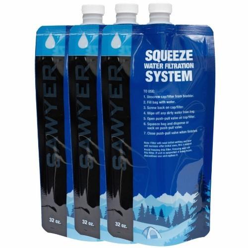 SAWYER ソーヤー ミニ 携帯浄水器用　32oz.詰め替えパウチ 3袋入り