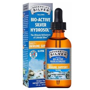 Sovereign Silver コロイダルシルバー　銀サプリメント　Colloidal Silver 2oz. (59 ml)入り Natual Immunogenics社製｜eastwestshop