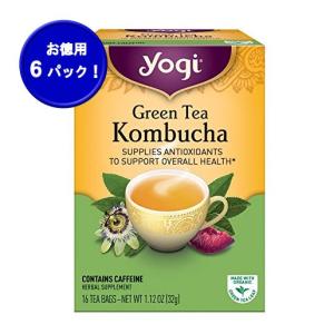 Yogi Green Tea Kombucha ヨギティー グリーンティーコンブチャ　16ティーバッグ入り6箱セット　Yogi Tea社｜イーストウエストshop