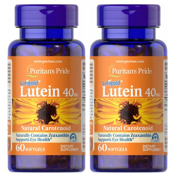 ルテイン 40mg プラスゼアキサンチン1600mcg含有　60ソフトジェル入り 2本セット Pur...
