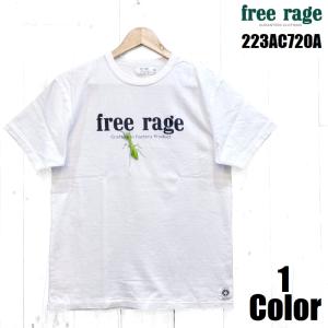 フリーレイジ 'Craftman Series'リサイクルコットンＴシャツ FREE RAGE EASY NAVY 半袖 223AC720A 国産 日本製 アメカジ メンズ 送料無料