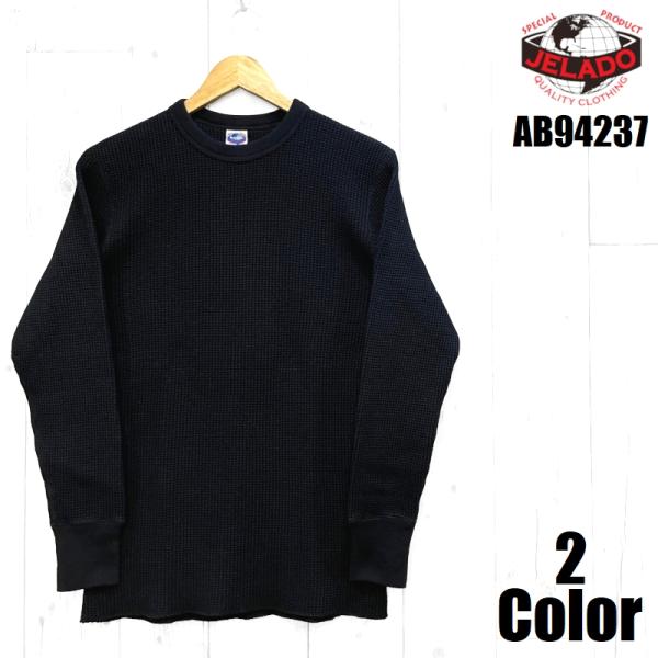 ジェラード メガサーマルクルーネックTシャツ JELADO EASY NAVY AB94237 長袖...