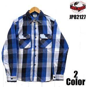 JELADO ジェラード 長袖 ウール オンブレーチェック オープン