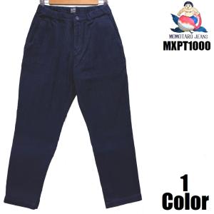 桃太郎ジーンズ インディゴ刺子イージーパンツ MOMOTARO JEANS EASY NAVY MXPT1000 国産 日本製 岡山 児島 メンズ アメカジ 送料無料｜EASY NAVY ヤフーショッピング店