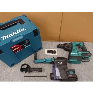 @【未使用品】 マキタ 28mm 充電式ハンマドリル HR001GZKV 集じんシステム DX12付...