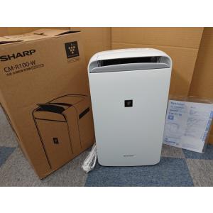 @【未使用品】 SHARP 冷風・衣類乾燥 除湿機 CM-R100-W アイスホワイト コンプレッサ...