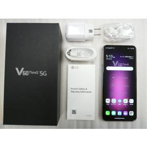 @【中古】 美品！ SIMフリー LG V60 ThinQ 5G US版 (AT&T) LM-V600AM ブルー 128GB スマートフォン｜easy-style2007