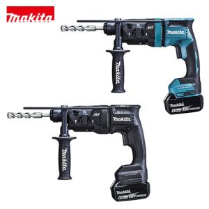 マキタ 18mm 充電式ハンマドリル HR182DRGX (青) / HR182DGXB (黒) DIY用具 18V 6.0Ah バッテリ2本・充電器・ケース付 (集じんシステム別売)