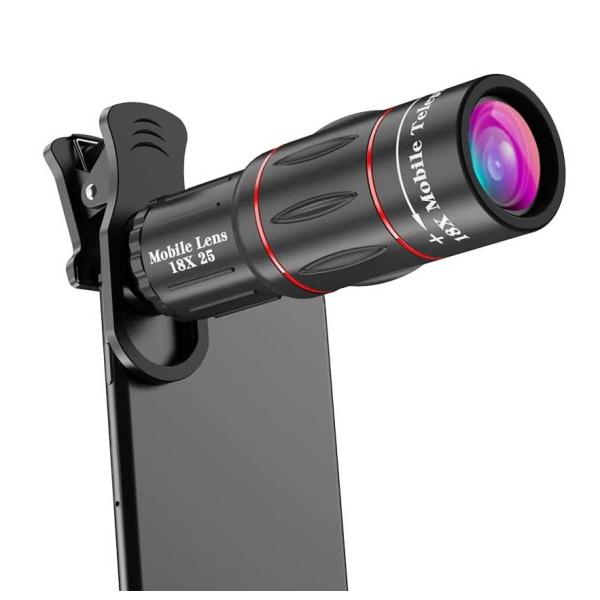 HD18X スマホ望遠レンズ スマホレンズ カメラクリップ式 自撮りレンズ 高画質 簡単装着 遠距離...