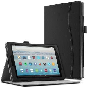 amazon Fire HD 10 タブレット ケース カバー ファイア HD10  (2017/2019モデル,第9世代 2019) 汎用品 マグネット開閉式 スタンド機能