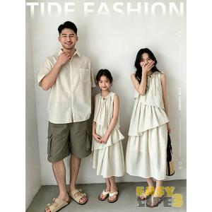 親子 ペアルック 親子服 リンクコーデ 親子コ...の詳細画像1