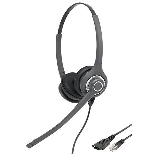 GENETIVE HD028NDW 固定電話 ヘッドセット  両耳、コールセンター ヘッドセット、業...