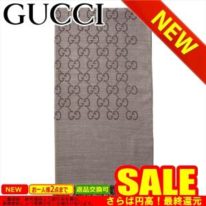 GUCCI（グッチ） ストール ウール シルク GG柄 ショール 薄手 ブラウン