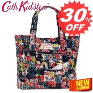 キャスキッドソン バッグ　トートバッグ CATH KIDSTON  442954 LARGE OPEN CARRYALL OC キャスキッドソン MIDNIGHT BLUE  TOWNHOUSES　比較対照価格　6,480 円｜easywarp