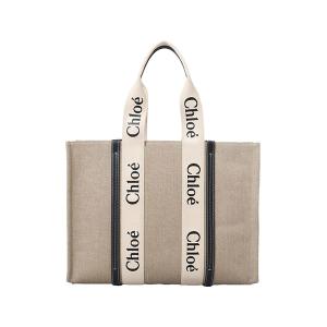 クロエ バッグ トートバッグ CHLOE WOODY CHC22AS382I26  91J WHITE - BLUE 1    比較対照価格213,400 円｜easywarp