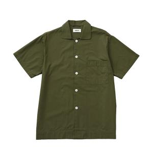 テクラ  TEKLA  SWE-WIL POPLIN SLEEPWEAR SHORT SLEEVED SHIRTS  WILLOW   サイズ：S  比較対照価格23,100 円｜easywarp