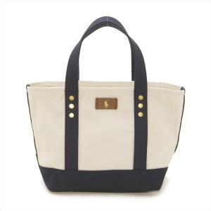 ラルフローレン RalphLauren トートバッグ SM TOTE 428-710245 レディース ECRU/NAVY 001 比較対照価格 10,289 円｜easywarp