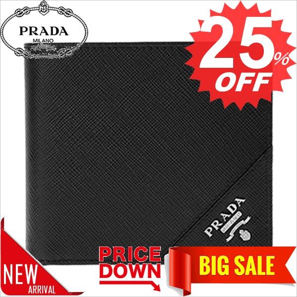 プラダ 財布 二つ折り財布 PRADA  2MO738  NER     比較対照価格61,776 ...