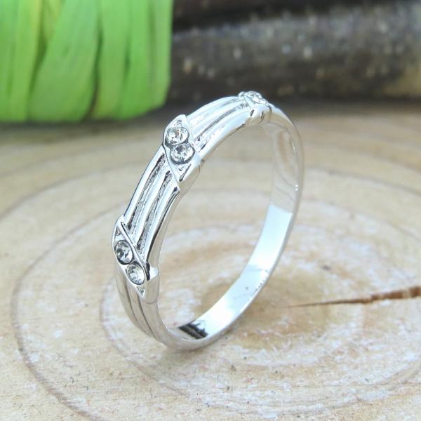 ピンキーリング クリスタル シルバー 3号 5号 7号 ジュエリー アクセサリー 指輪 レディース ...