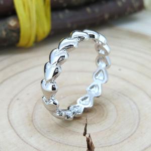 ピンキーリング SILVER925 ハート スクロール リング シルバー