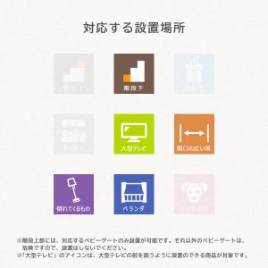ベビーゲート 置くだけ ロングタイプ 木のキッ...の詳細画像1
