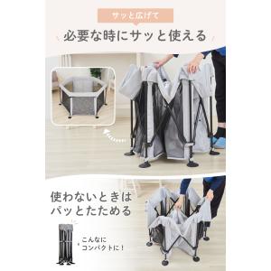 ベビーサークル 洗えてたためるポータブルベビー...の詳細画像3