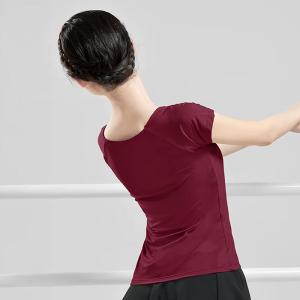バレエ トップス 薄手 ストレッチ Tシャツ ...の詳細画像4