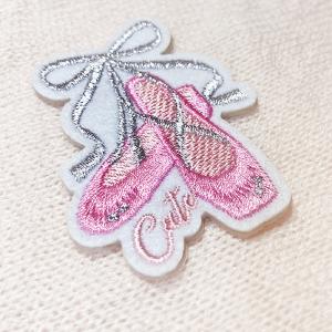 バレエ 雑貨 アイロン ワッペン(アップリケ)...の詳細画像2