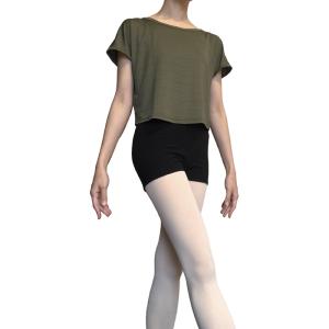 バレエ トップス ストレッチ Tシャツ 半袖 ...の詳細画像2