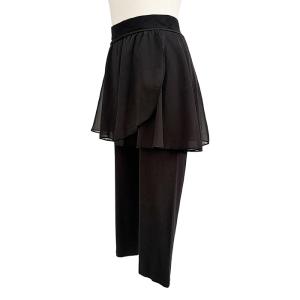 カプリ丈 スパッツ バレエ パンツ スカート付...の詳細画像4