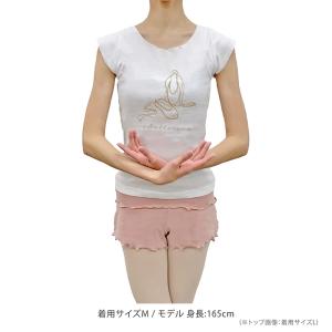バレエ トップス Tシャツ 半袖 コットン 大...の詳細画像1