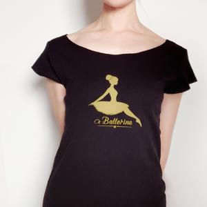 バレエ トップス Tシャツ 半袖 コットン 大...の詳細画像2