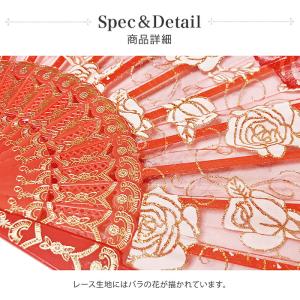 練習用 紙箱入り レース 扇子 バレエ用品 ラ...の詳細画像5