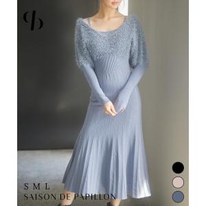 ワンピース レディース ニットワンピース フェザ...の商品画像