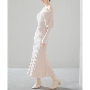 ワンピース レディース ニットワンピース フェ...の詳細画像4