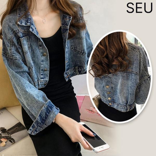 デニム オーバーサイズ アウター デニムジャケット レディース ショート丈 デニム トップス ジャケ...