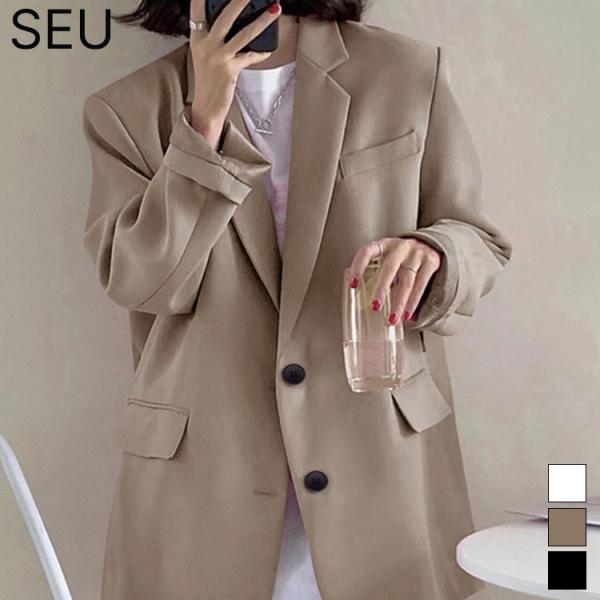 テーラードジャケット ジャケット薄手 レディース トップス オーバーサイズ 春秋 長袖 カジュアル ...