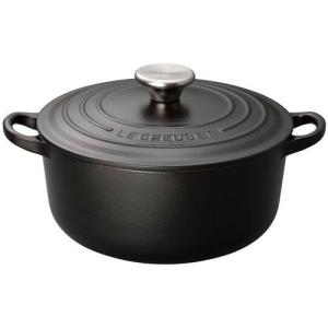 ル・クルーゼ(LE CREUSET) ココット・ロンド 26cmマットブラック