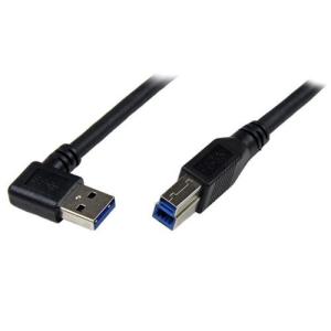 StarTech(スターテック) USB3SAB1MRA(ブラック) 片側L型右向きSuperSpeed USB 3.0ケーブル 1m｜ebest