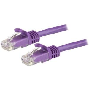 StarTech(スターテック) N6PATC1MPL 1m Cat6 LANケーブル パープル 爪折れ防止カバー付き｜ebest