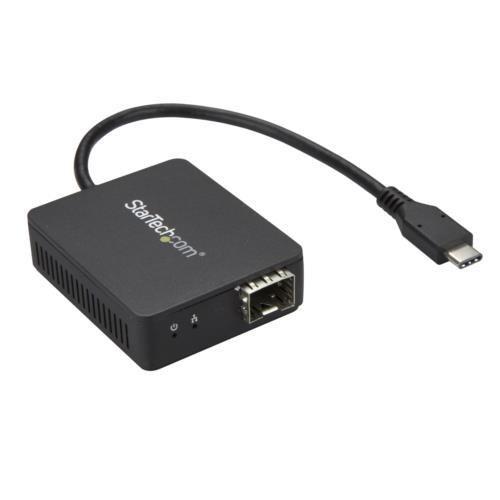 StarTech(スターテック) US1GC30SFP ブラック USB-C - 光ファイバー変換ア...