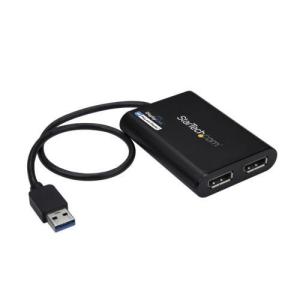 StarTech(スターテック) USB32DP24K60(ブラック) USB 3.0 - デュアルDPアダプタ 4K/60Hz｜ebest