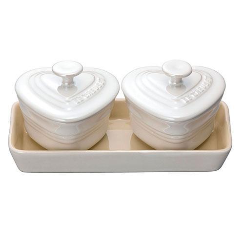 ル・クルーゼ(LE CREUSET) 910023-00 ホワイトラスター プチ・ラムカンダムール・...