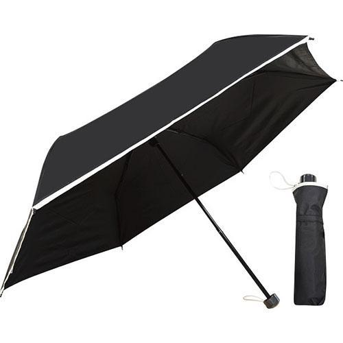 その他 裏黒コーティング 裾パイピング５５ｃｍ晴雨兼用傘 ブラック
